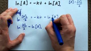 HalfLife of a FirstOrder Reaction Derivation [upl. by Renrag]