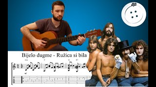 Bijelo dugme  Ružica si bila  Fingerstyle Guitar Cover  Note amp Tablature [upl. by Iram]