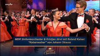 Tanz der Debütanten zum JubiläumsWalzer von Anton Lubchenko  Semperopernball 2020  MDR [upl. by Htidra669]