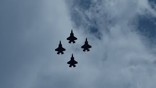 Flyover veterans day The Hague 2022 with F35 [upl. by Enivid763]