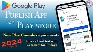 How to publish app in Google Play Store  2024 update [upl. by Magnusson]