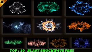 Free blast shockwave effect with sound effects  sock waves black screen effect  shockwave 4k [upl. by Urania]