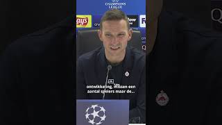 Lijnders is lovend over Feyenoord en De Kuip Een voetbaltempel 👏🏻salzburg feyrbs [upl. by Uhej]