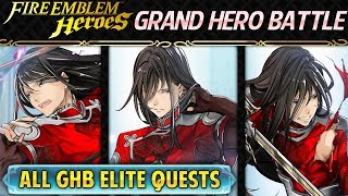 Fire Emblem Heroes  Grand Hero Battle Navarre INFERNAL All GHB Elite Quests  F2P Friendly Guide [upl. by Senilec]