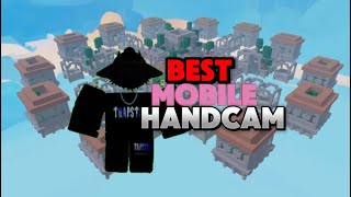 The Best MOBILE Handcam… Roblox BedWars [upl. by Nanette665]