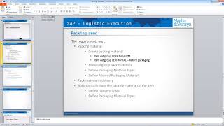 SAP Delivery Introduction to SAP Handling Unit Management Picking Packing amp PGI [upl. by Nahgrom]