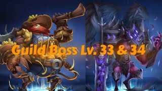 Castle Clash How to defeat Guild Boss Lv 33 amp 34 [upl. by Wesle]