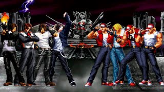 KOF Mugen Kyo Kusanagi Team vs Terry Bogard Team [upl. by Drawe]