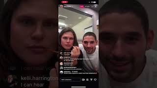 Ilona Maher and Alan Bersten Instagram Live October 14 2024 [upl. by Nyrol346]