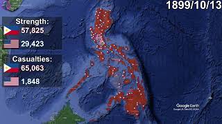 The Philippine Wars 18961902 using Google Earth [upl. by Ahseyk]