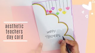 Teachers Day Card  Easy And Beautiful Teachers Day Greeting Card  How To Make Teachers Day Card [upl. by Aicram621]