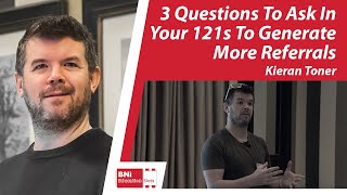 Maximizing BNI Success 3 Essential Questions for Powerful 121s  BNI Education Moment [upl. by Rahr170]