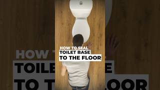 How to seal toilet base to the floor [upl. by Nnylrahc]