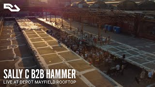 RA Live Sally C b2b Hammer on the rooftop at Depot Mayfield for The Warehouse Project [upl. by Enobe]