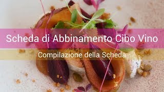 Guida alla Compilazione della Scheda di Abbinamento Cibo Vino Metodo AIS [upl. by Nyrrad]