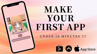 How To Make Your First App  Under 10 Minutes  Thunkable Tutorial [upl. by Shanleigh]