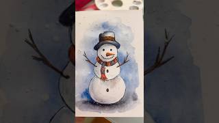 Cartão de Natal com aquarela [upl. by Marzi]