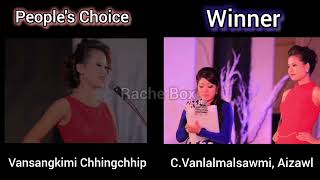 Miss Mizoram 2014 Winner Sawmi Chhakchhuak Vs Miss Mizoram 2014 People Choice Vansangkimi [upl. by Iramohs]