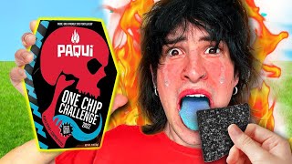 I Ate the Worlds Spiciest Chip One Chip Challenge [upl. by Sokin]