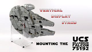 How to Display Your LEGO 75192 Star Wars UCS Millennium Falcon on an Angled Acrylic Display Stand [upl. by Euf]