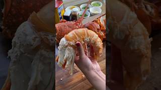 Spiny Lobster ASMR 🦞 lobster spinylobster seafood asmr foodporn yummy delicious roe [upl. by Suchta391]