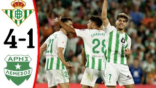 Real Betis vs Aris Limassol 41 Abde Ezzalzouli Goal  All Goals and Extended Highlights [upl. by Lindahl]