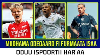 🟩 Miidhama Odegaard fi Furmaata Isaa Ronaaldoo fi Mbaappee Oduu Ispoortii Fulbaana 11 2024 Goal [upl. by Lucy]