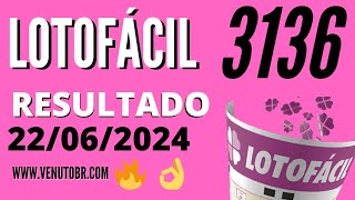 🍀 Resultado Lotofácil 3136 [upl. by Ytak861]