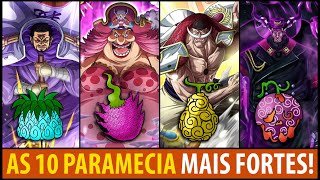 AS 10 MELHORES AKUMA NO MI PARAMECIA [upl. by Alimhaj976]