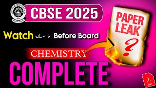 Class 12 Chemistry  Most Important Questions for CBSE Board Exam 2025  Ace Your Preparation [upl. by Imhskal]