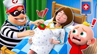 Be Careful With Strangers Song  Thief Scam Pregnant Mom  Funny Kids Songs amp More Nursery Rhymes [upl. by Lirbaj]