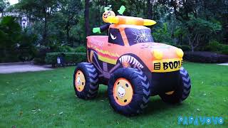 Introducing the New 2024 Halloween Inflatable Toy  7FT Pumpkin Monster OffRoad Vehiclehalloween [upl. by Elysee319]