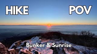 Silent POV hiking  Bunker amp sunrise  Hartmannswillerkopf Alsace [upl. by Fee517]