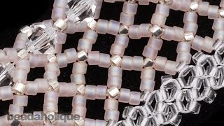 How to Do Horizontal Netting Stitch in Bead Weaving [upl. by Bigford]