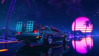 DeLorean  Ambient Synthwave Drive  4K Ultra HD 60fps [upl. by Alusru]