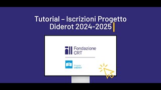 Progetto Diderot 20242025  Tutorial iscrizioni [upl. by Coretta]