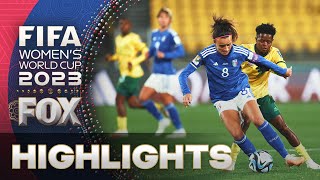 South Africa vs Italy Highlights  2023 FIFA Womens World Cup [upl. by Gavan]