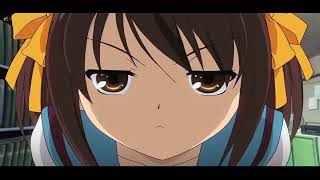 The Melancholy of Haruhi Suzumiya  Haruhis stare [upl. by Assirehc]