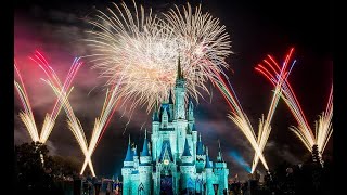 Magic Kingdom Disney Enchantment Fireworks Show in 4K  Walt Disney World Orlando Florida PART1 [upl. by Anaerol]