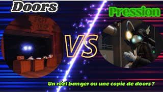 Un réel banger ou une copie de doors  Découverte de Roblox  Pression ft byokitcat [upl. by Lalaj]