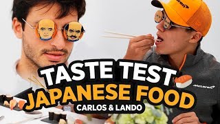 Carlos Sainz and Lando Norris Try Japanese Food [upl. by Epul408]