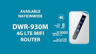 DLink DWR 930M 4G LTE Mobile MIFI Router  Pocket Wifi [upl. by Pettit]