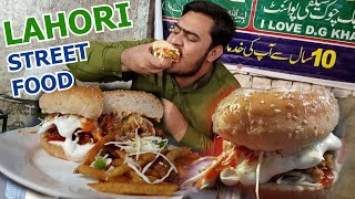 Big Bite of Lahori chicken shawarma and zinger burger  Food review  pakistan street food [upl. by Jobie958]