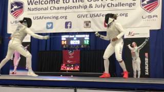 2017 July Challenge Div I Womens Foil Highlights [upl. by Nahej]