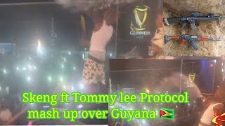 Skeng ft Tommy Lee Protocol get the biggest forward a Guyana 🇬🇾 [upl. by Nnylyma]