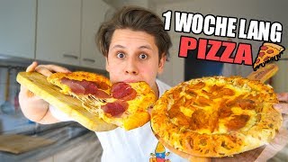 Eine Woche nur PIZZA ESSEN 20😮🍕  SELBSTEXPERIMENT 400k Special⭐ [upl. by Heron]