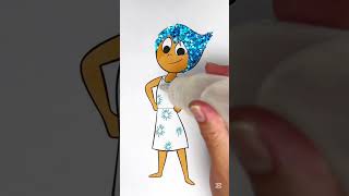 DIY Insideout Joy glitter hair and dress for kids kids insideout2 kidsart craft creative [upl. by Dnalram]