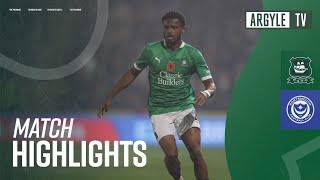 Match Highlights  Argyle v Portsmouth [upl. by Joses]