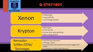 VQ scan  agents radioisotopes [upl. by Nwahsor554]