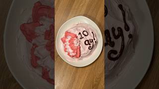 10 ayımız kutlu olsun sevgilim shorts pasta cake [upl. by Adlecirg]